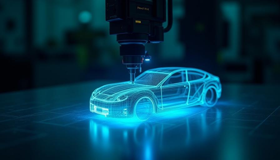 Sistem pemindaian laser 3D pada komponen mobil